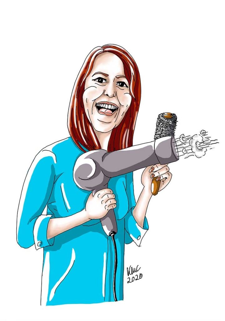 Karikatur 16 gemalt von Katja Meier-Chromik