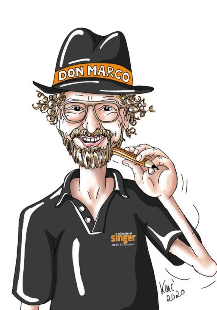 Firmenillustraion 2020 gemalt von Katja Meier-Chromik