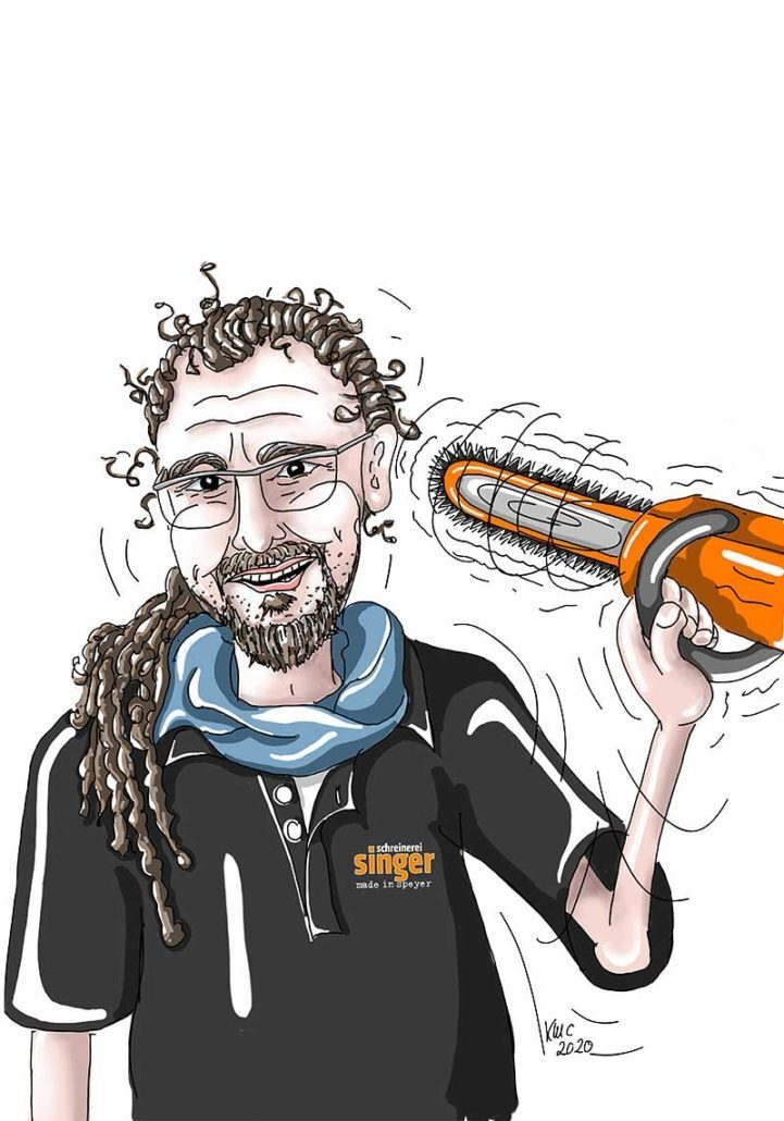 Firmenillustraion 2020 gemalt von Katja Meier-Chromik