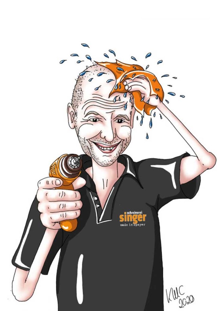 Firmenillustraion 2020 gemalt von Katja Meier-Chromik