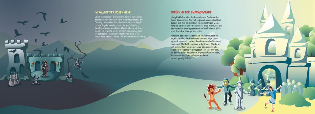 Der Zauberer von Oz - Illlustration : gemalt von Katja Meier-Chromik 2022