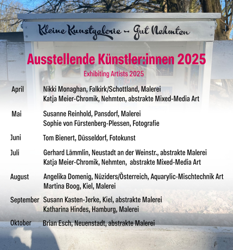 Ausstellende Künstler:innen 2025